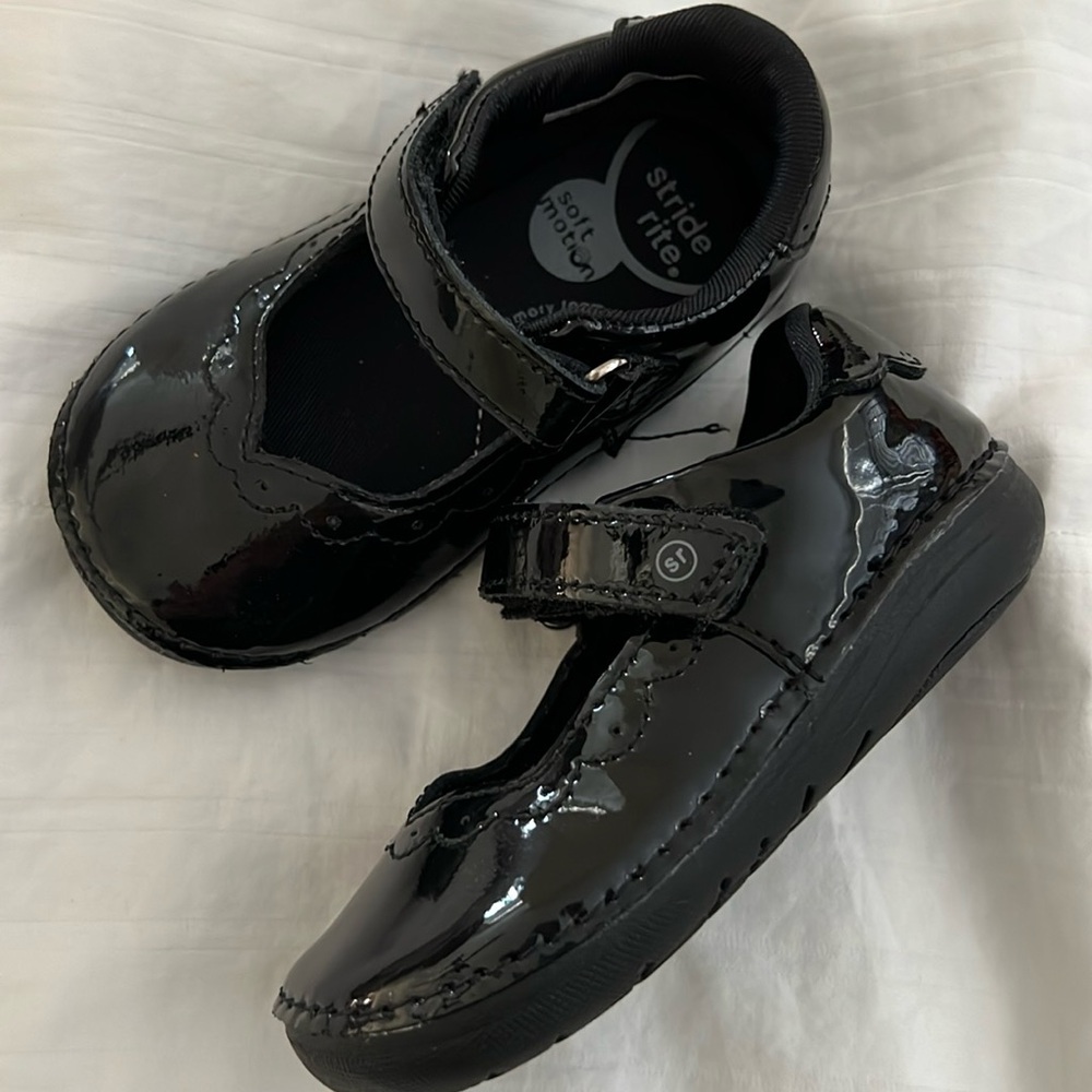 Stride Rite patent leather shoe